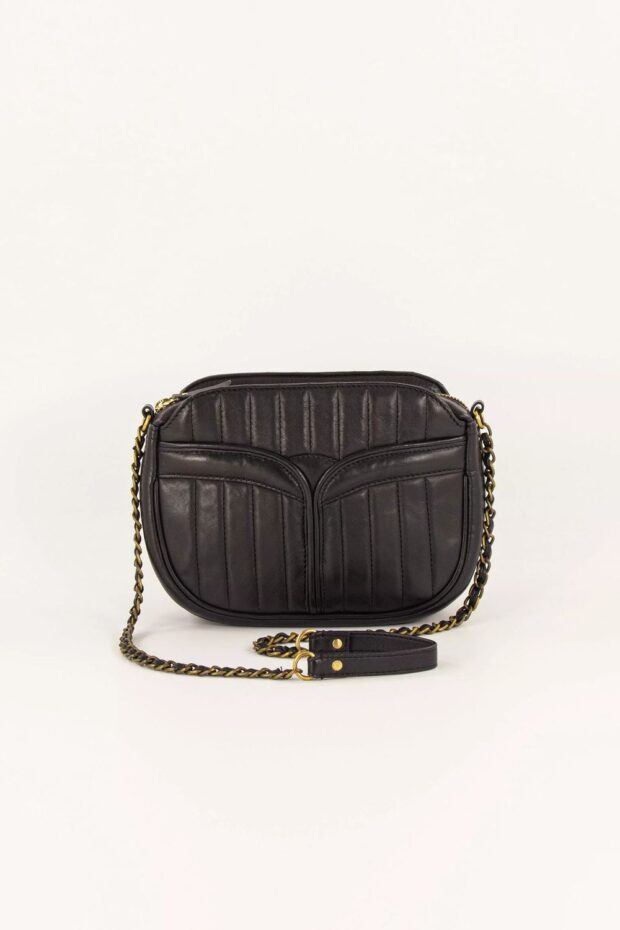 TASCHE DIVINE LEATHER BLACK