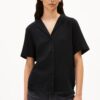 BLUSE 30007253 MAAITE MUSSELIN 105 BLACK