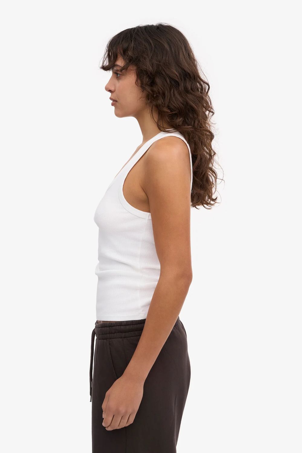 TANK TOP ORGANIC RIB OPTICAL WHITE – Bild 2