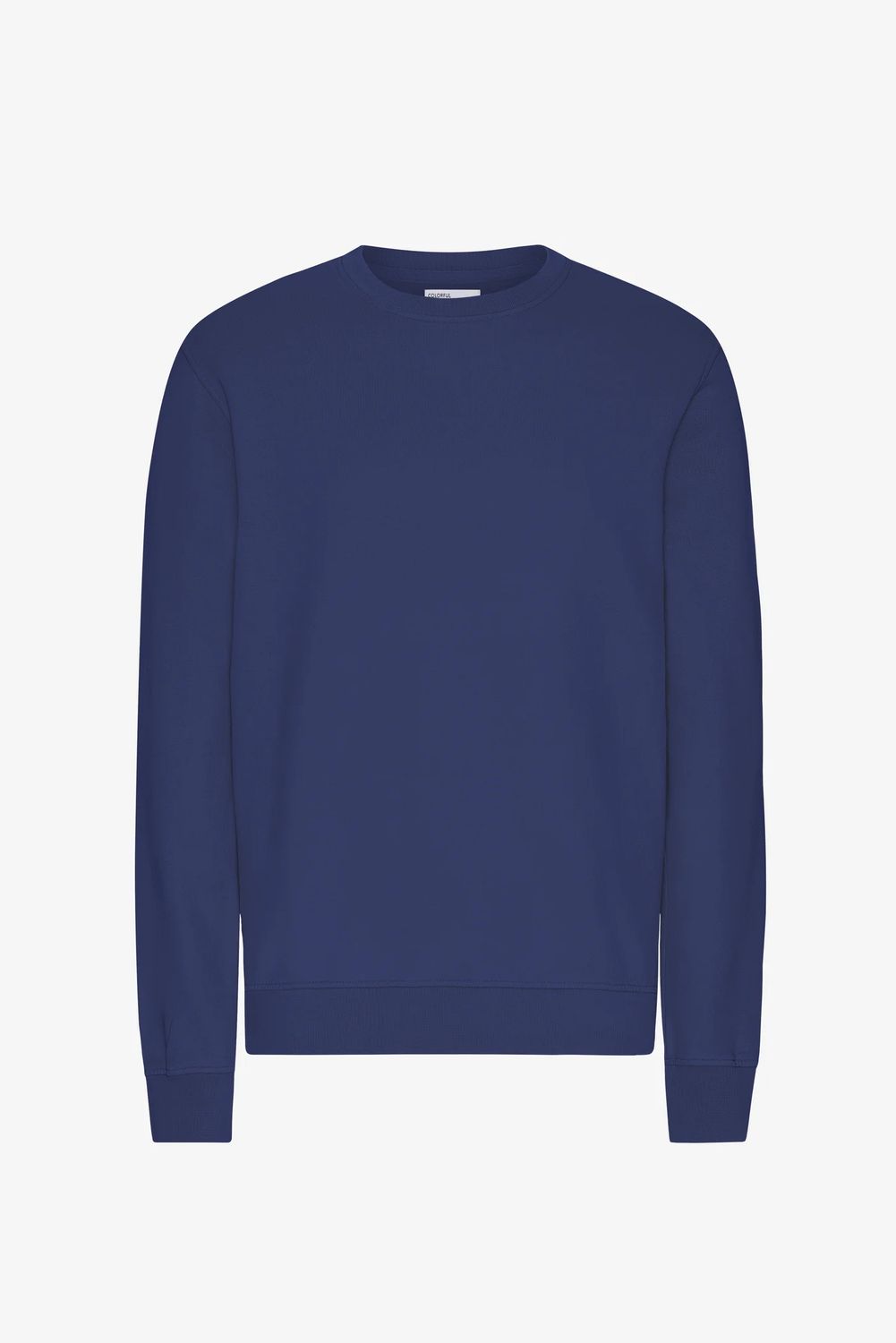 SWEATSHIRT CLASSIC ORGANIC CREW MARINE BLUE