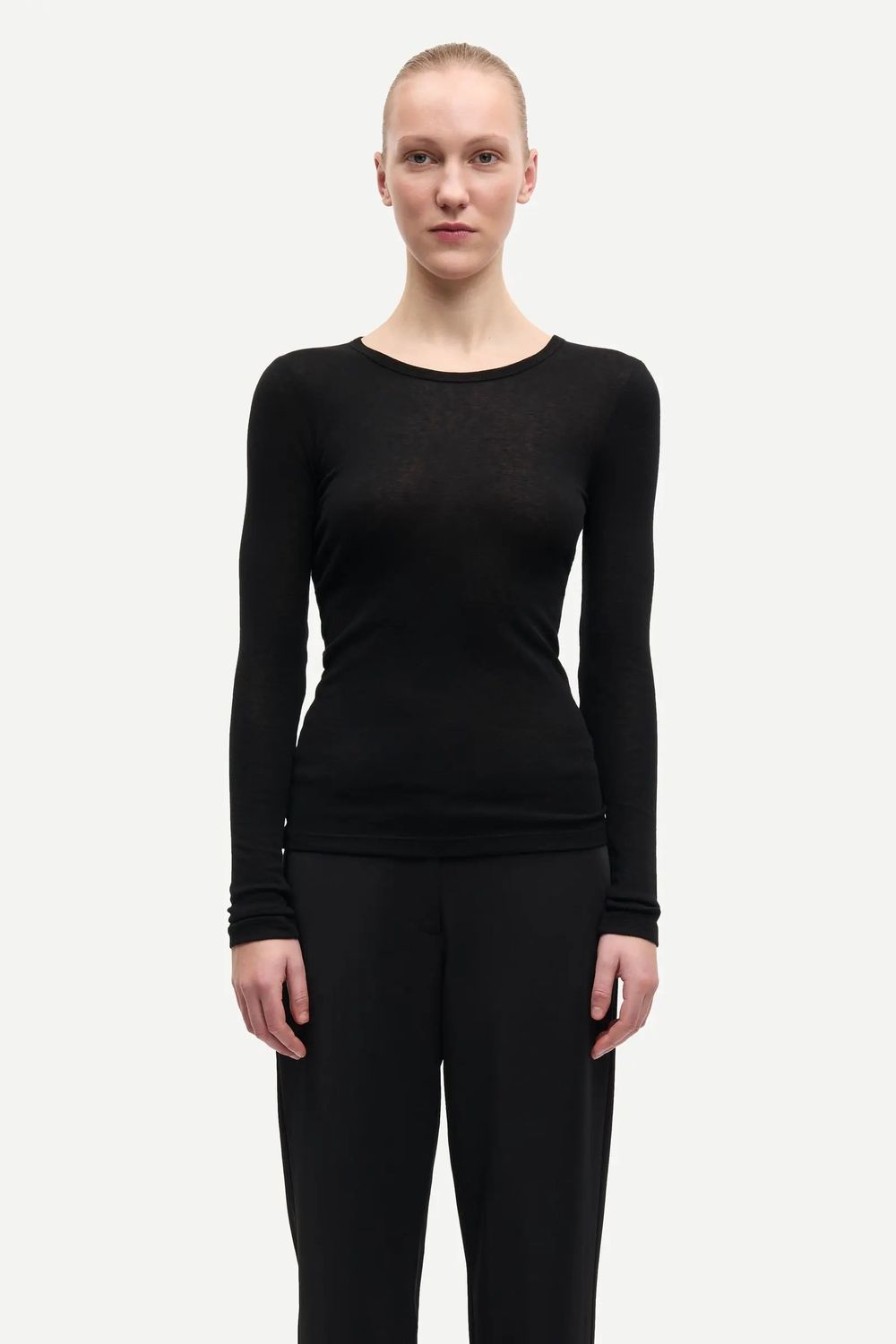 SHIRT SADOU T-SHIRT LS 15466 BLACK