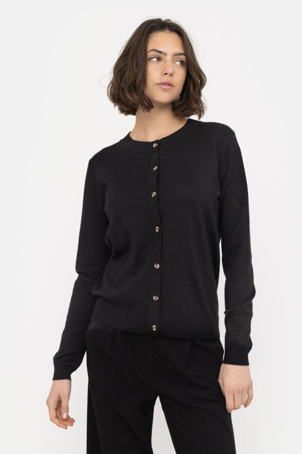 WESTE SRMARLA CARDIGAN KNIT BLACK