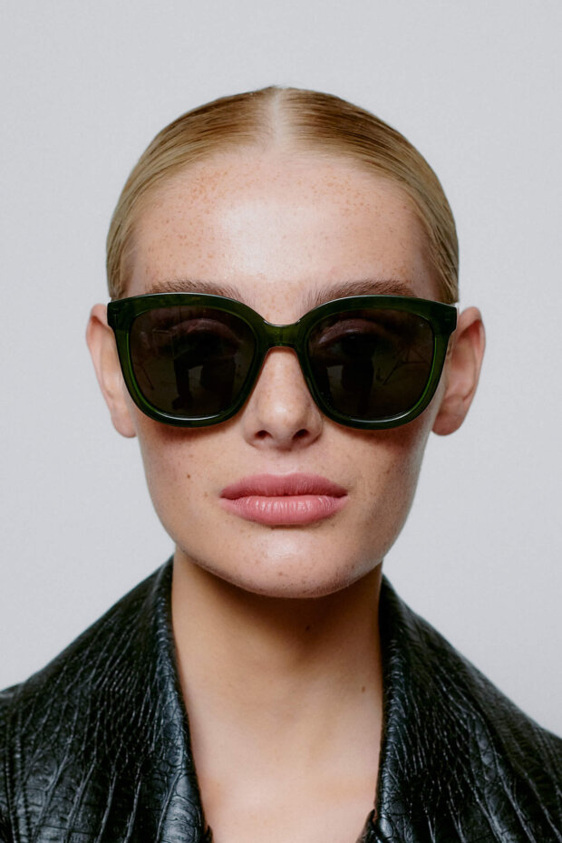 SONNENBRILLE BILLY DARK GREEN TRANSP