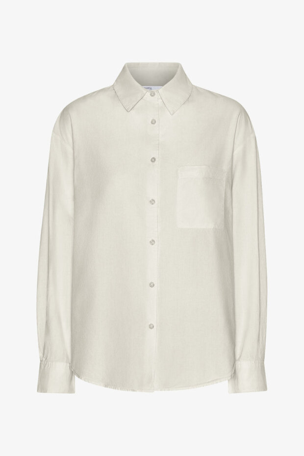 BLUSE ORGANIC OVERSIZED SHIRT IVORY WHITE