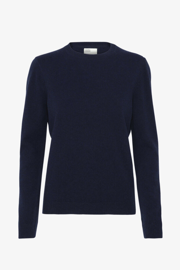 PULLOVER LIGHT MERINO WOOL CREW NAVY BLUE
