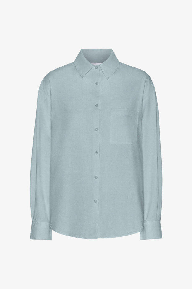 BLUSE ORGANIC OVERSIZED SHIRT STEEL BLUE